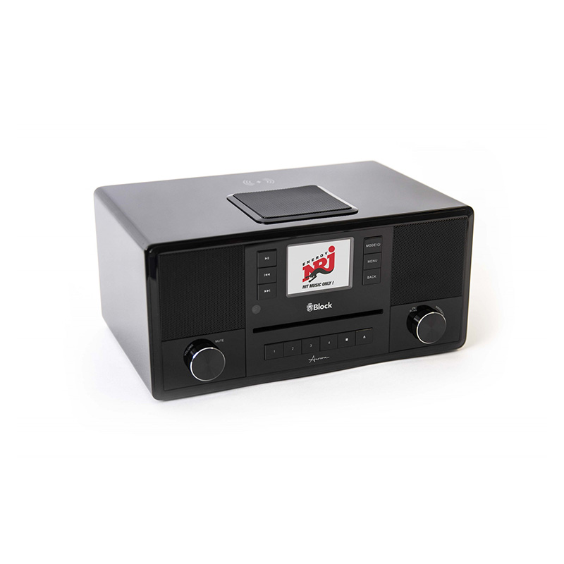 Radio design, DAB+, FM, restitution radio Internet, lecteur CD intégré, restitution CD-R/-RW, restitution MP3, écran couleur de  7,1 cm