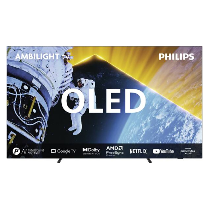 Téléviseur-OLED de 194 cm, 77 pouces, résolution maxi: 3840 x 2160 pixels, 4K Ultra HD, processeur Quad Core, Dolby Vision, WLAN