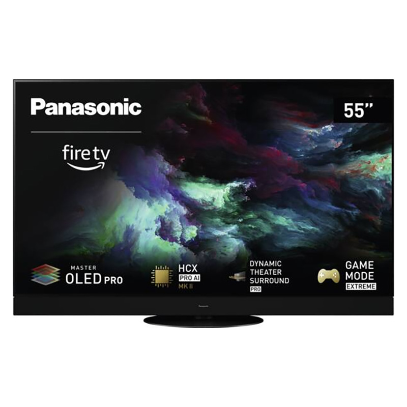 Panasonic. Téléviseur-OLED de 139 cm, résolution maxi: 3840 x 2160 pixels, 4K Ultra HD, 144 Technologie Hz, Master OLED PRO Panel, Bluetooth