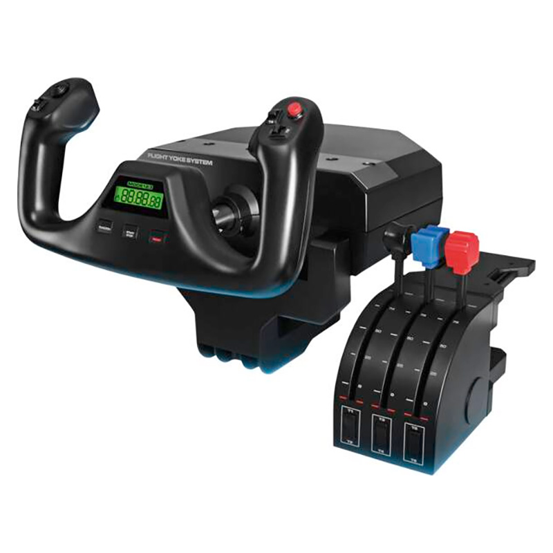 Logitech G Saitek Pro Flight Yoke System Pilotage Avion, manche de pilotage d'avion, relié avec fil, raccord USB, simulateur Junior