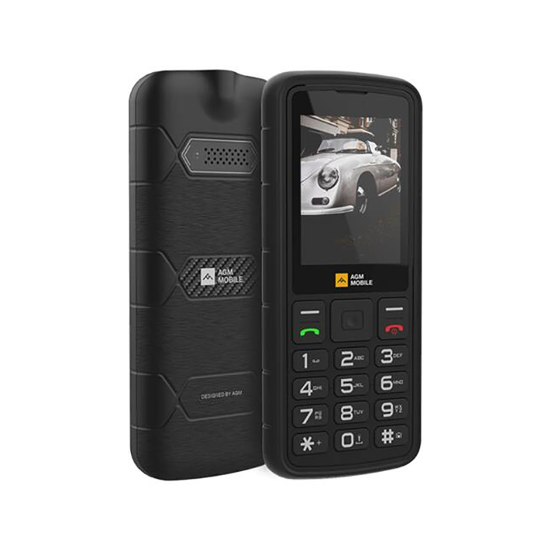 GSM AGM M9 clavier, tri bande, LTE, UMTS, Double carte SIM, actif utilisable simultanément, étanche, écran couleur, 6,1 cm, Batterie remplaçable