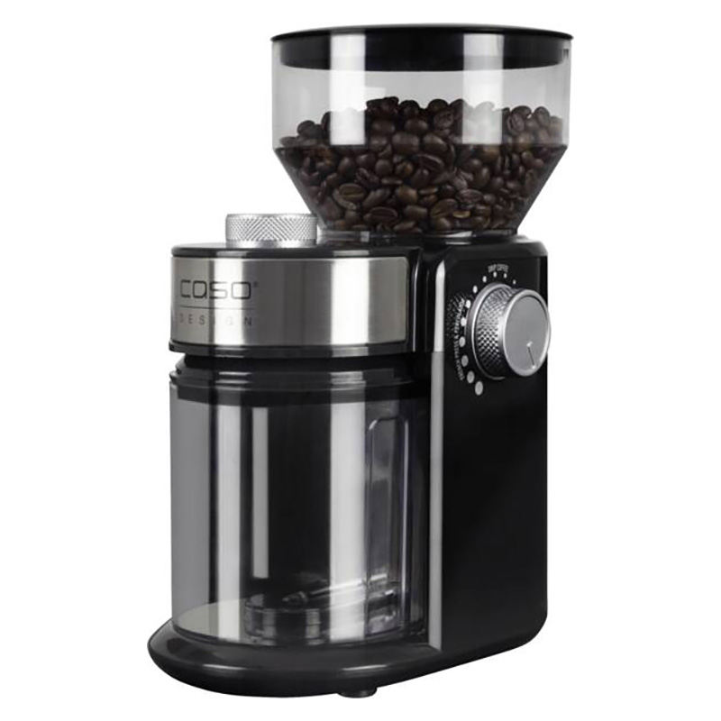 Moulin à café, moulin à café / espresso, système de broyage à meules, degré de mouture réglable, Récipient pour grains à café, 190 gr