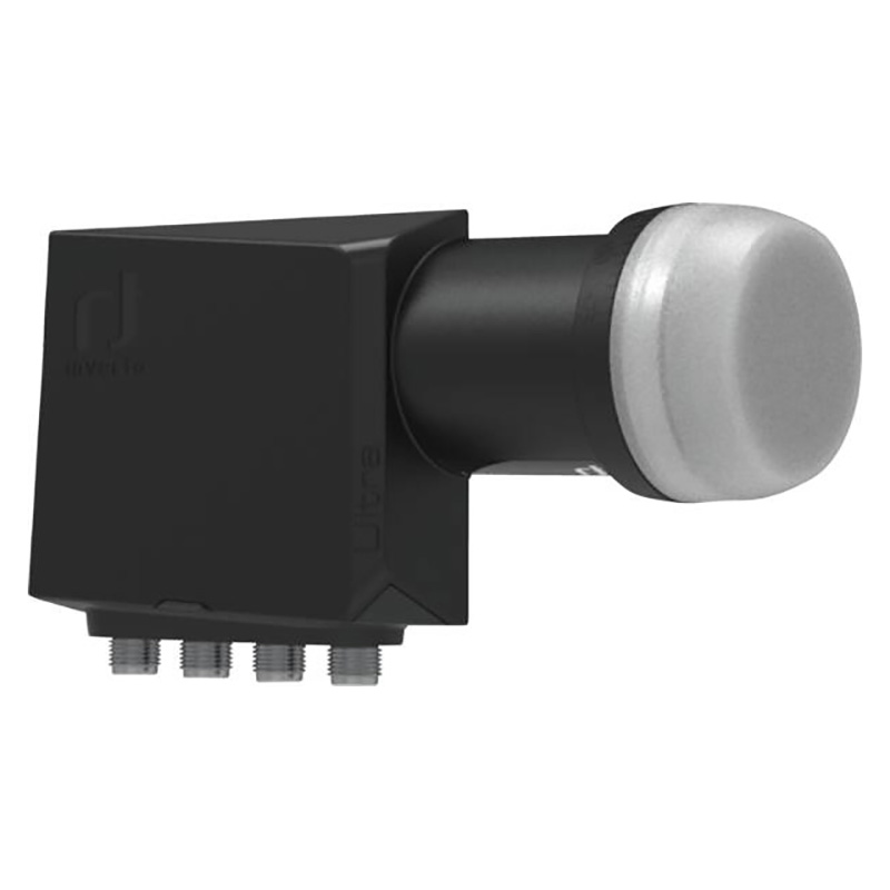 Inverto LNB Quad, diamètre de tête 40 mm, filtre LTE intégré, rapport signal/bruit 0,2 db typique, pour 4 utilisateurs indépendant EAN 5453002615157